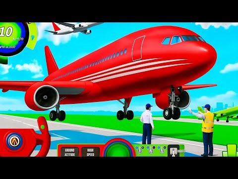 Real Airplane Simulator Gameplay ✈️ | Landing & Takeoff Missions | Ultra HD Graphics