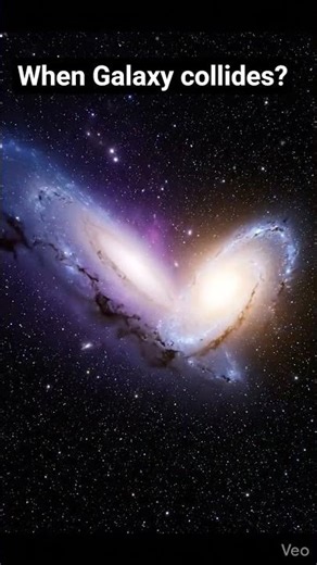 2 Galaxies Colliding in Space 🌌 (Epic View)#GalaxyCollision#CollidingGalaxies#Universe#DeepSpace