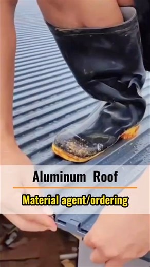 In 2025, this new roof material will become a new trend #aluminum #aluminumroof #metalroof #roof #installation #housedesign #tiktok #fyp | Aluminum Alloy Roof