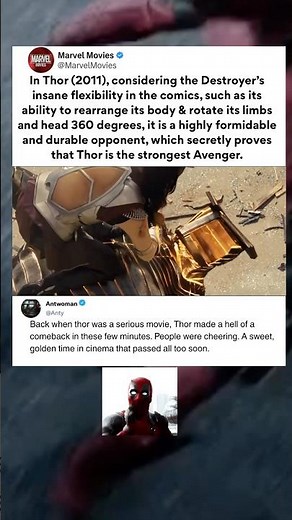 In Thor: (2011), Destroyer has INSANE flexibility #marvel #thor #shorts
