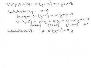 Proof of the distributive law (left)
