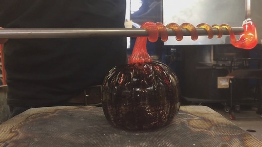 12K views · 247 reactions | See how our Glass Pumpkins made by Luke Adams himself. Learn More by Visiting https://www.1hotpieceofglass.com/collections/pumpkins | Luke Adams Glass Blowing | Facebook