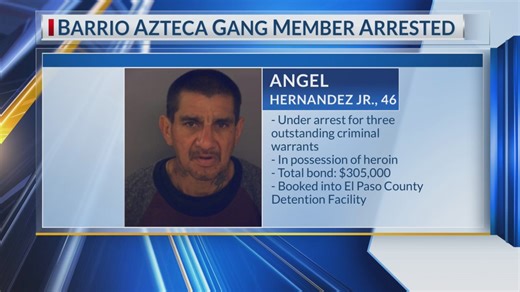Barrio Azteca gang member arrested
