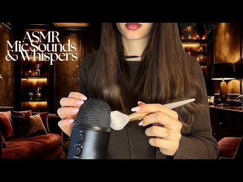 Gentle ASMR to Make You Sleepy ᶻ 𝘇 𐰁 (whispers, mic scratching, brushing, nail sounds)