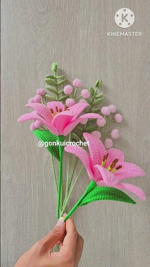 💐Flowers & Leaves 👉Free pattern Tutorial on YouTube Gonkui Crochet step by step #shorts