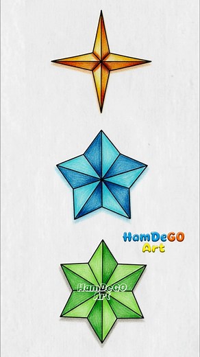 Learn to Draw 3 Cool SHINING Stars Step-by-Step! ⭐✨💫 AWESOME & Easy Drawing Ideas for Beginners! #drawingtutorial #howtodraw #stars #stardrawing #easydrawing #simpleart #beginnerart #stepbystep #viralart #fyp #trending #arttok #kidsart #artevent #spacedrawing | Hamdego Art