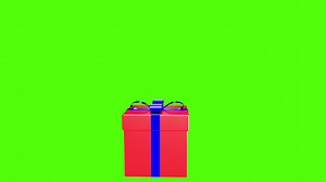 Premium stock video - Pop-up animation of colorful gift boxes on green screen