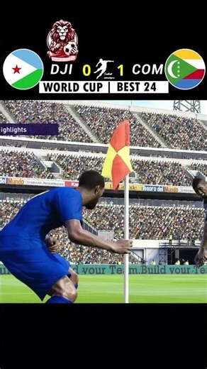 Djibouti vs Comoros 0:1 | World Cup Finals Group 2 BEST 24 – PES 21 Gameplay