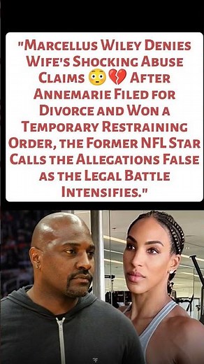 Marcellus Wiley Breaks Silence After Annemarie Wiley's Divorce & Abuse Allegations 😱 | Full Story