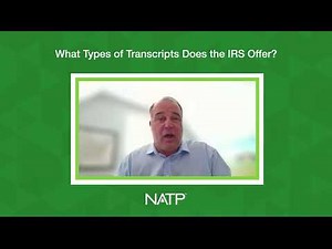 IRS transcript types explained – with NATP’s Jim Buttonow