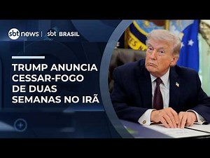 Donald Trump announces two-week bilateral ceasefire in Iran | #SBTBrasil