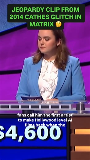 Jeopardy episode from 2014 EXPOSED Real Glitch in the Matrix 😳 #trending #fypシ #prank #trendingsong #game | Slopaxo Studios