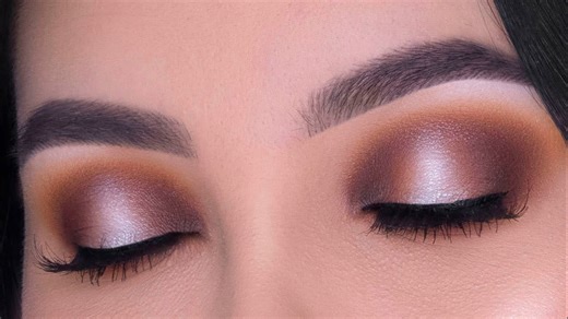 Brown halo eye makeup tutorial
