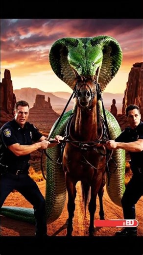 Anaconda’s Deadly Grip on a Horse"