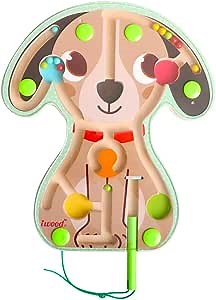 iwood Wooden Magnetic Maze Puzzle for Toddlers (Multicolored)