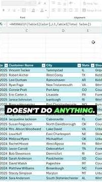 Excel Tip: Avoid This Mistake When Using Formulas With Tables