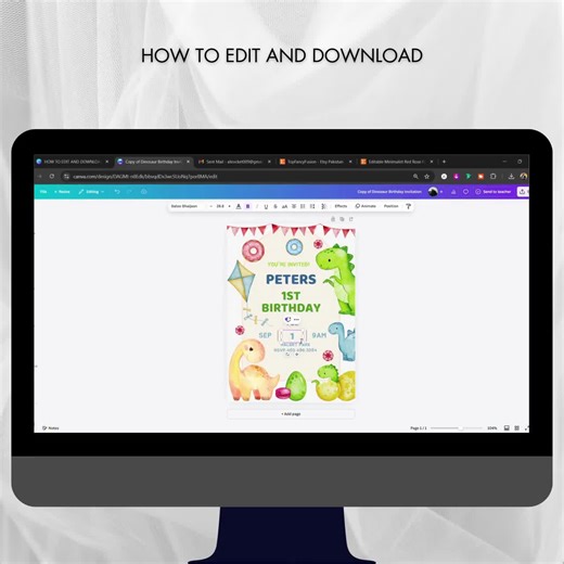 Floral Birthday Card: Printable Watercolor Design (digital Download) - Etsy