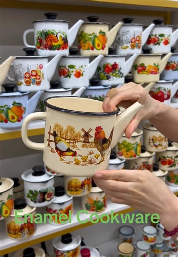 Versatile Vintage Enamel Cookware for Your Kitchen