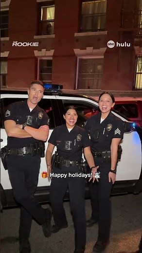 Happy holidays! 🏃‍♂️‍➡️ From #TheRookie 🤭