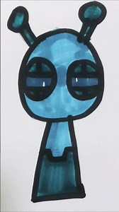 DRAWING alien OC Sprunki #drawing #art #sprunki #incredibox #shorts