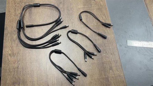 CCTV Security Camera DC Male Female plug Power Cord adapter Connector Cable Splitter LED Strip