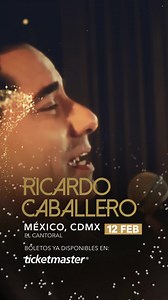 🚨 ¡CDMX! Una noche única nos espera este febrero. 🚨 Ricardo Caballero llega por primera vez al Centro Cultural Roberto Cantoral con el tour ""En un Rincón del Alma"". 🎤🔥 Ven a vibrar con cada canción en una noche diseñada para ser inolvidable. 📅 Fecha: Jueves 12 de Febrero 🕘 20:00 hrs 📍 Sede: El Cantoral 👇 No te quedes fuera, Boletos ya disponibles en taquilla y en Ticketmaster | DBM Music