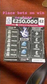 Winning scratch card!!!! Scratch card gameplay. £250.000 win or lose