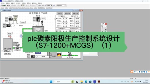 plc碳素阳极生产控制系统设计（S7-1200+MCGS）