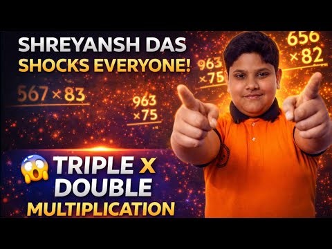 Shreyansh Das Shocks Everyone 😱 | Triple × Double Multiplication | Ascent Abacus Brain Gym