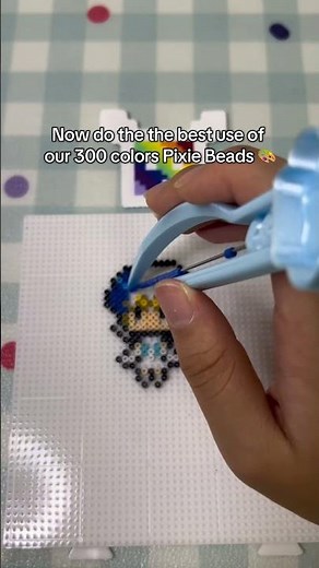 Sailor Mercury Pixie Beads Pattern | Mini Fuse Beads Perfect Melt Craft | Melty Beads Pattern Ideas