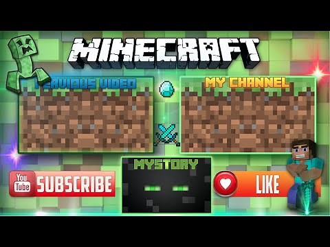 BEST Minecraft Outro Template | FREE DOWNLOAD | SPEED ART