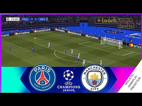 PSG vs MANCHESTER CITY - Full Match UEFA CHAMPIONS LEAGUE Sep. 28, 2021 / Realistic Simulation