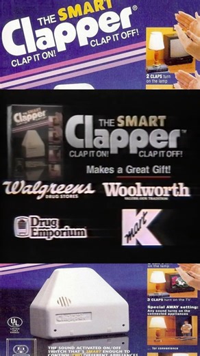 Random Sh!t on Instagram: ""Clap On! Clap Off! The Clapper!" #classic #theclapper #commercial #80s #90s #nostalgia #classic #cool - The Clapper is a sound-activated electrical switch, sold since 1984 by San Francisco, California based Joseph Enterprises, Inc. Joseph Pedott marketed the clapper with the slogan "Clap On! Clap Off! The Clapper!". The Clapper plugs into a U.S.-type electrical outlet, and allows control of up to two devices plugged into the Clapper. An upgraded model, known as the Cl