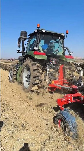 Changfa CFH2004-5M 5-Gen Wheeled Tractor Plowing & Seeding fieldwork#tractor #agriculture #farming