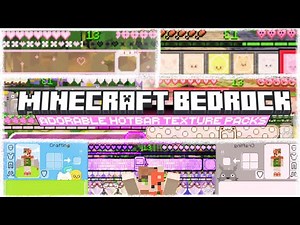 13 NEW Hotbar GUI Texture Packs | Minecraft PE & Bedrock 1.21 *+: 💜｡.