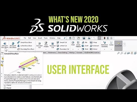 SOLIDWORKS 2020 CAD Tutorial - User Interface Enhancements