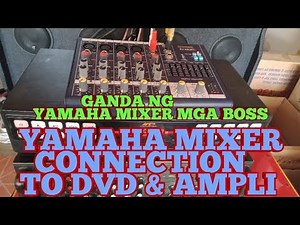 EASY WAY TO SET UP MIXER TO DVD AND PLAYER