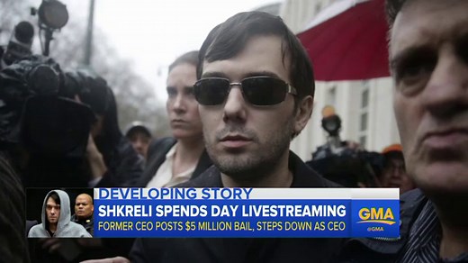 Martin Shkreli Live Streams After Bail Release