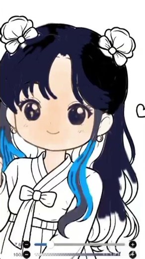 #colourbook #ibispaintx #brush #arttherapy #stressrelief #girl #viralshorts