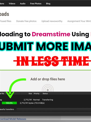 Welcome! In this video, you’ll discover how to efficiently upload your images to Dreamstime using FileZilla, one of the most popular FTP clients available. I’ll walk you through each step, from connecting to the server to transferring your files until they appear in your Dreamstime account. By utilizing FTP with FileZilla, you can streamline your upload process, allowing you to submit more images in less time. This not only enhances your workflow but also boosts your chances of selling your work