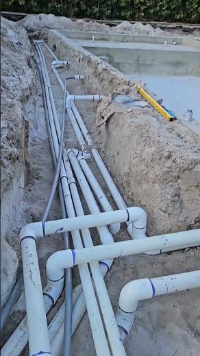 Perimeter Piping Plumbing and Electrical For New Pool Construction Building - 1st Call Jupiter Pools