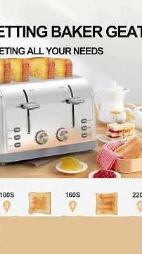 Best Toaster 4 Slice Retro Stainless Steel Amazon | Powerful Happy Review