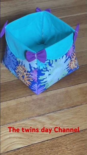 Fabric basket sewing-patterns/ diy fabric basket/sewing box/sewing for beginners