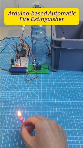 Arduino-based Automatic Fire Extinguisher #arduino #diy #robot #fire