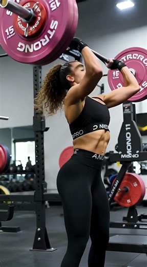 American Fitness Woman Dominates Monster Deadlift! 💪🔥 #GymMotivation
