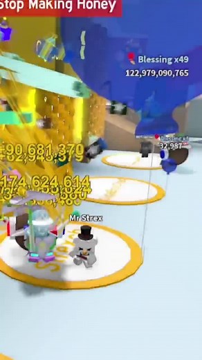 Hitting 100T Honey.. #roblox #robloxfyp #bss #beeswarmsimulator #beeswarmsimulatorroblox #robloxbss #beesmas #beesmas2022🐝