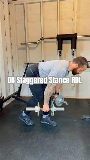 How to Perform the DB Staggered Stance RDL
