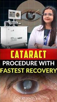 Quick Recovery Cataract Surgery | Robotic Laser Treatment Explained 👁️✨