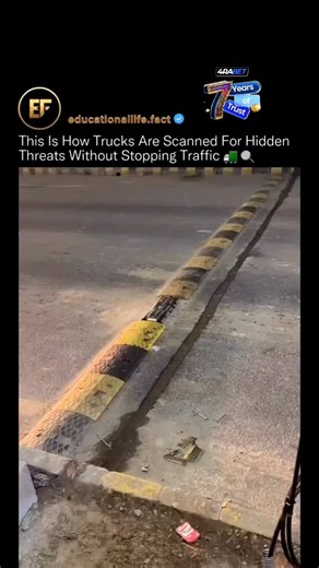 educationallife.fact on Instagram: "Most people never realize how much can be hidden underneath a vehicle until technology exposes it. ⚡️ 🧠 This system uses an under-vehicle surveillance scanner embedded directly into the roadway, capturing high-resolution images of axles, frames, tanks, and compartments as trucks drive over it. Cameras positioned below the surface scan in real time, while software stitches the footage together and flags anomalies that do not match a normal vehicle profile. Sec