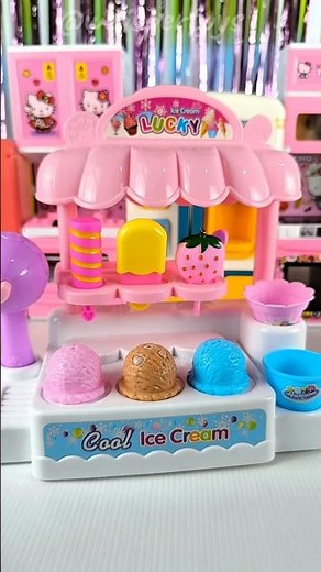 Satisfying with Unboxing & Review Miniature Ice Cream Cart | ASMR Video no music #asmrtoys